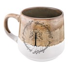 The Lord Of The Rings Elven Text Tapered Ceramic Pottery Mug   Holds 18 Ounces
