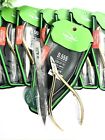 10 Pcs Nghia D555 Hard Steel Cuticle Nipper-single Spring Gold Plated Full Jaw