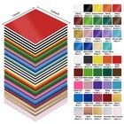 60 Pcs Permanent Vinyl Sheets 43 Colors 4 Transfer Sheets Signs Scrapbooking