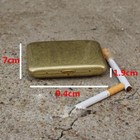 Vintage Solid Brass Copper Cigarette Case Holder Box Collectable Xmas Gift Us