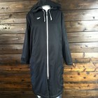 Speedo Hooded Fleece Lined Swim Team Parka Unisex Adult Swim Jacket Coverup Sz S