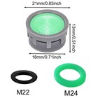 Moilinjaey Faucet Aerator  1 5 Gpm Flow Restrictor Insert  Green