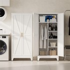 Elegro 71  Metal Wardrobe Closet With 4 Adjustable Shelves small Space Storage