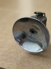 Antique Justrite Carbide Miner   s Lamp Red Paint Brass Pat Pend Streamlined