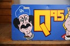 Vintage Q95 Radio Bob Tom License Plate Sign Los Angeles Dodges Baseball