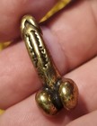 Shadowbox Miniature-brass Thailand Palad-khik  Charm-smooth Penis