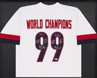 1999 Team Usa Women s Soccer World Cup Champions Signed Framed White Jersey