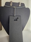 Silver Tone Teardrop Clear Rhinestone Necklace   Earrings Jewelry Set