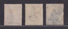 Jamaica Scott 1 3 5 Used 1860 Victoria Pineapple Watermark 3 Stamps Scv  78 50