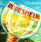 R  desheim 1970 German Wines Rheinland Vintage Poster Print Retro Style Bar Art
