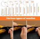 32 54 Pc Leather Sewing Kit Heavy Duty Sewing Upholstery Repair Kit For Car Boot