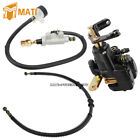 Rear Brake Caliper   Master Cylinder  hose For Yamaha Wolverine 350 Yfm350fx 4x4