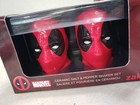 Marvel Comics Deadpool Ceramic Salt And Pepper Shaker Set New Zak 