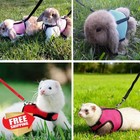 Bunny Leash Harness Escape Proof Hot Pink L Ferret Hamster Small Animal