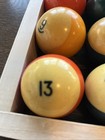 Vintage Brunswick Complete Set Of Pool Balls From 1960 s Billards