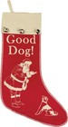 Primitives By Kathy Vintage Christmas Good Dog Stocking Felt Bells Retro