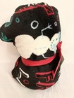New Holiday Home Plush Throw Quilt Blanket Home Decor Christmas Reindeer Black