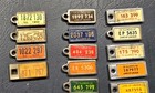 Lot 21 Vtg Illinois Dav Mini License Plate Keychain Tags 1950-53 1959-75 