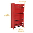 Red Wire Reel Holder 5 Rods Wire Spool Dispenser Rack For Industrial Electrical