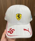 New Puma Scuderia Ferrari F1 Team Charles Leclerc 16 Cap 2026 White Adult Hat