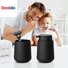 Matte Black Bathroom Toothbrush Holder Set Plastic Foaming Hand Soap Dispenser A