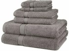 6 Piece Towel Set 700 Gsm Soft 100  Cotton 2 Bath  2 Hand Towels  2 Washcloth 