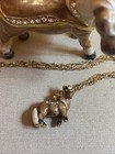 62652   Miniature Horse   Thumbellina    Enameled Jewel Box   Necklace 