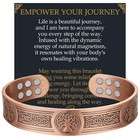 Men s Copper Magnetic Bracelet - 18x Strength  3800 Gauss  Pure Copper Jewelry G
