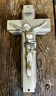 Crucifix Cross  Casket Coffin Funeral Memorabilia  Parsons  Pewter  Silver Color