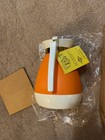 West Bend Orange White Thermo-serve Insulated Pitcher Mid-century Usa