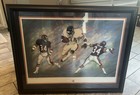 Walter Payton Signed Framed 27x35 Litho Print  Numbered  384 1993 Hall Of Fame