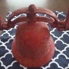 Vintage School House Bell Antique Farm Bell Dinner Bell Church Cast Aluminum 