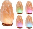 Himalayan Salt Lamp Crystal Rock Lamp Home Decor   Air Purifier Multi Color