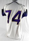 New Orleans Voodoo  74 Game Used White Jersey Arena Football Xxl 182