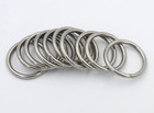 24 Packs 1-1 2 Inch Welded O Ring 304 Stainless Steel Round Ring Buckles  Inner