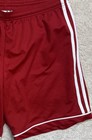 Adidas Shorts Running Gym Red 3 Stripes Athletic Training Fit Elastic Waist Sz L