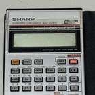 Vintage Sharp El-506a Scientific Calculator With Case  Tested Working 1986 Tech