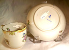 Herend Hungary Queen Victoria  Green Trim gold  707 Mocha Cup   Saucer Set  6 