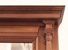 Large 19th Century American Carved Mahogany Mantel With Overmantel