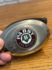 Vintage 1930s Pabst Blue Ribbon Beer Breweries Belt Buckle Enamel Logo Milwaukee