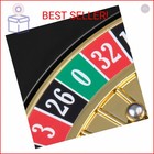 Mini Roulette Table Wheel - 10 Inch Poker Roulette Wheel Set With Spinning Brass