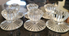 Vintage Crystal Clear Glass Pulls Knobs 1920s   New