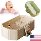 Foldable Baby Bath Tub Collapsible Newborn Infant Safety Portable Shower Bathtub