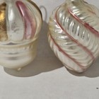 Vintage German Handblown Glass Christmas Ornaments Qty2 Old World Whimsical Rare