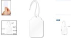 White Price Tags With Loop Strings 1000 Pack 1 75 X 2 875 Inch Blank Merchand   