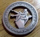 1884 Sexy Couple Hobo Nickel Dollar Coin Amazing Art Hollow Cut Metal Craft