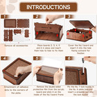 Wooden Cash Money Saving Box piggy Bank For Kids   Adults 10000 Savings Challeng