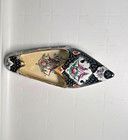 Antique 1900 s Persian Enamel On Copper Islamic Art Paint Shoe Ashtray Black Pro