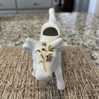 Cow Creamer Pitcher Porcelain Floral Bia Cordon Bleu France 