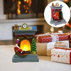 Christmas Santa Claus Fireplace Night Light Gift Decoration Ornaments santa Deco